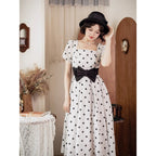 Afternoon Forest Polka-Dot Lolita Dress with Tulip Sleeves - image 9