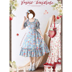 Early Summer Berry Picture Book Lolita OP Dress with Hair Clip - image 7
