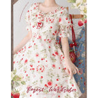 Early Summer Berry Picture Book Lolita OP Dress with Hair Clip - image 9