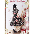 Early Summer Berry Picture Book Lolita OP Dress with Hair Clip - image 12