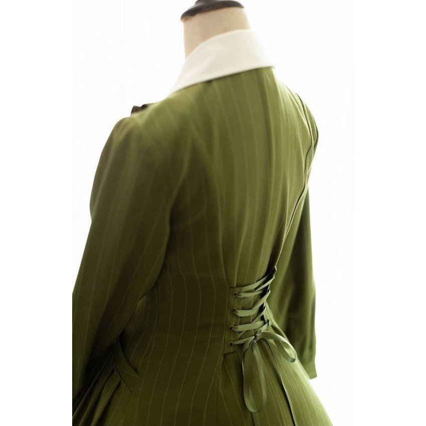 Forest Traveller Long-Sleeve Lolita OP Dress with Headbow - image 13