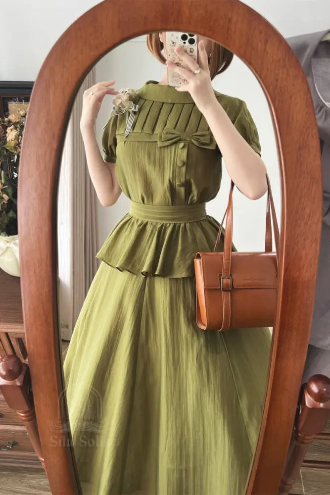 Summer French Top and Midi Skirt - image 8