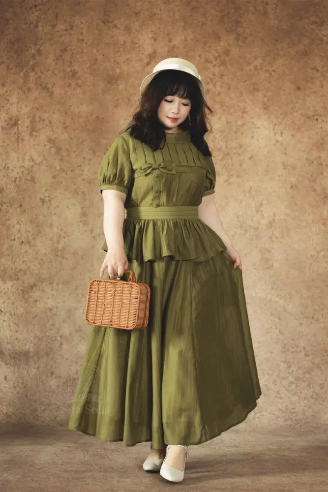 Summer French Top and Midi Skirt - image 9