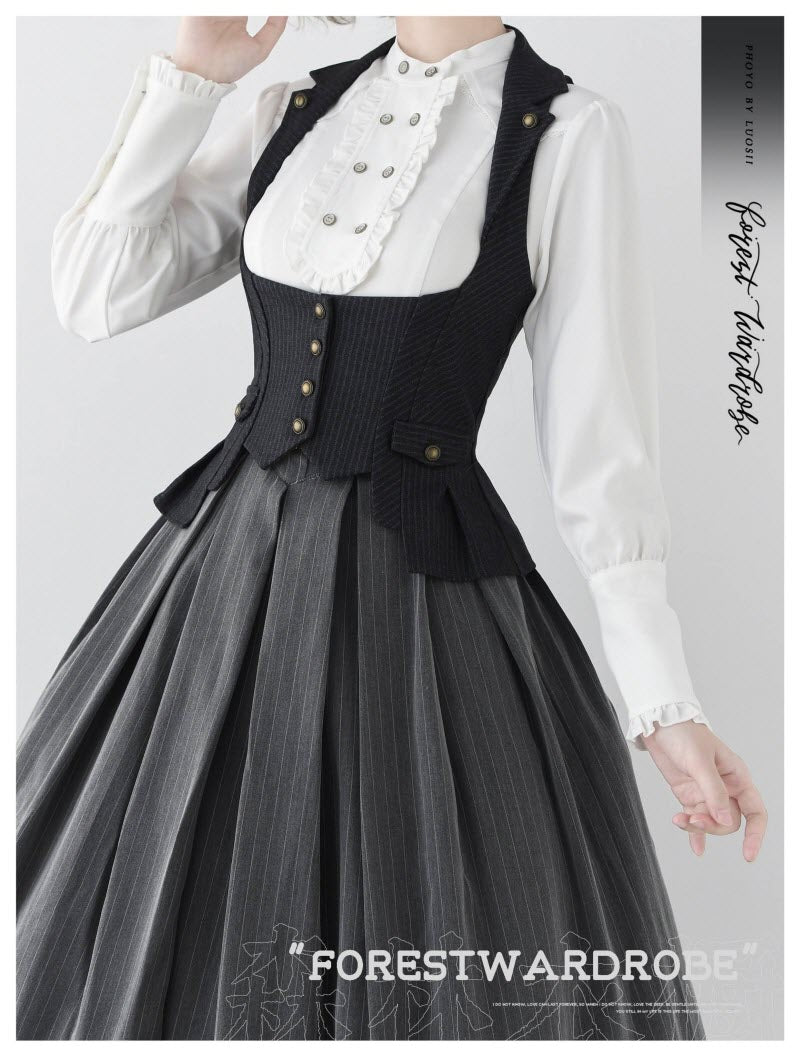 Whispers of the Woods - Classic Lolita Open-Bust Vest - image 9