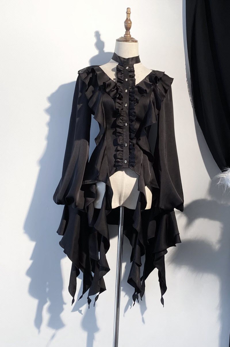 Shadowveil Ouji Gothic Lolita Blouse - image 1
