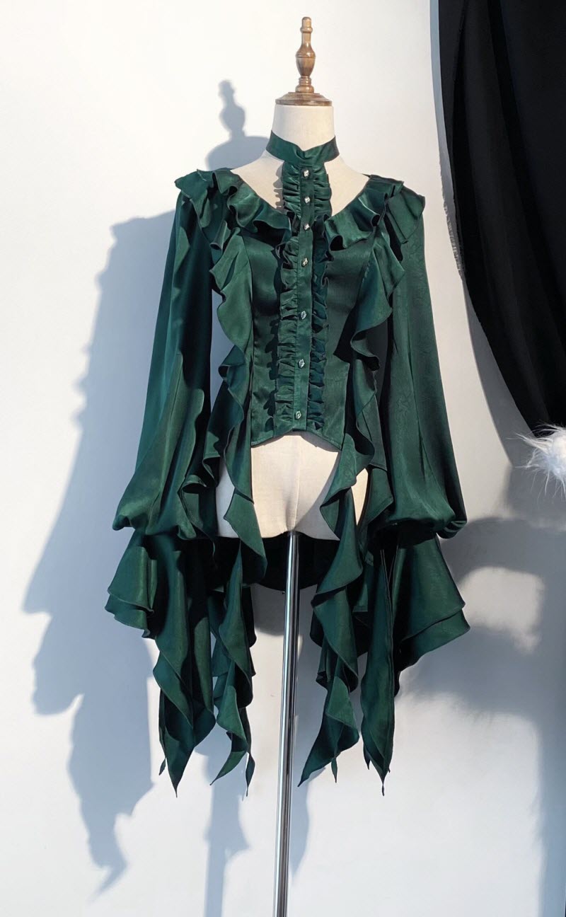Shadowveil Ouji Gothic Lolita Blouse - image 3