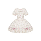 Fragrant Old Dream - Pink Bellflower Lolita OP, JSK & Coordinate Sets — OP Dress / S