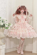 Frosted Starlight Elegant Bridal Sweet Lolita JSK Dress - image 15