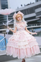 Frosted Starlight Elegant Bridal Sweet Lolita JSK Dress - image 22