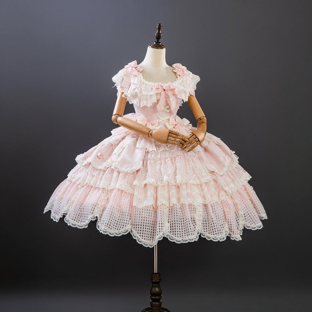 Frosted Starlight Elegant Bridal Sweet Lolita JSK Dress - image 7