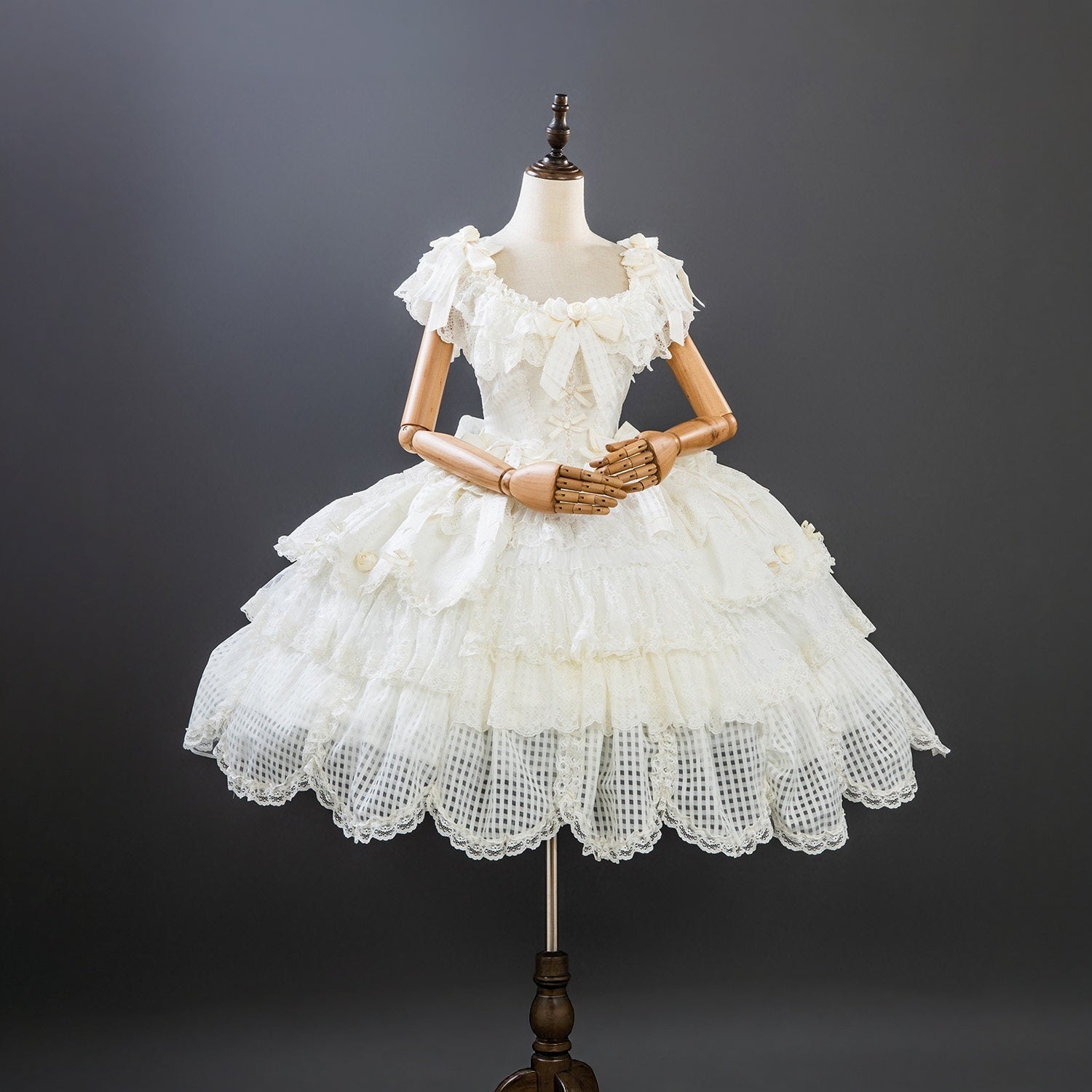 Frosted Starlight Elegant Bridal Sweet Lolita JSK Dress - image 5