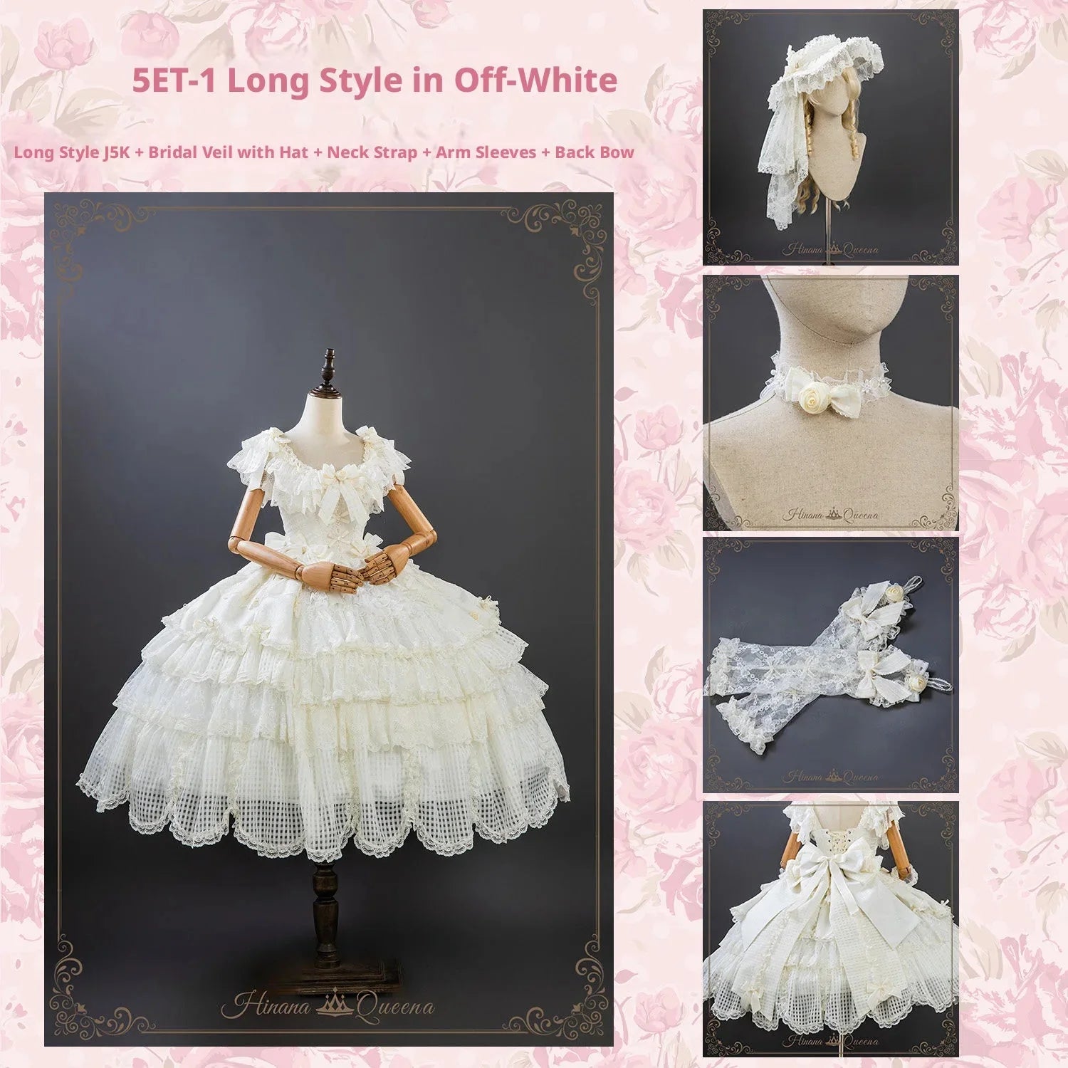 Frosted Starlight Elegant Bridal Sweet Lolita JSK Dress - image 31