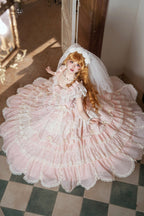 Frosted Starlight Elegant Bridal Sweet Lolita JSK Dress - image 2