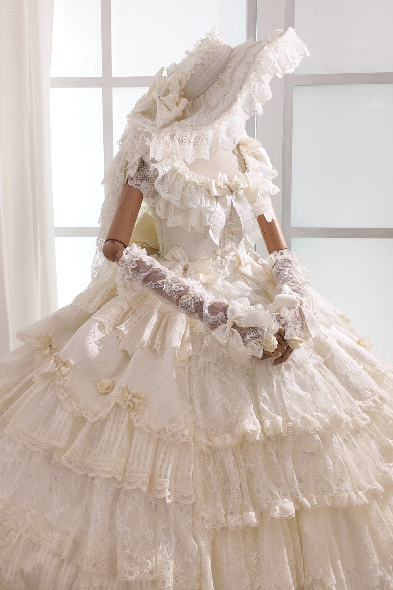 Frosted Starlight Elegant Bridal Sweet Lolita JSK Dress - image 10