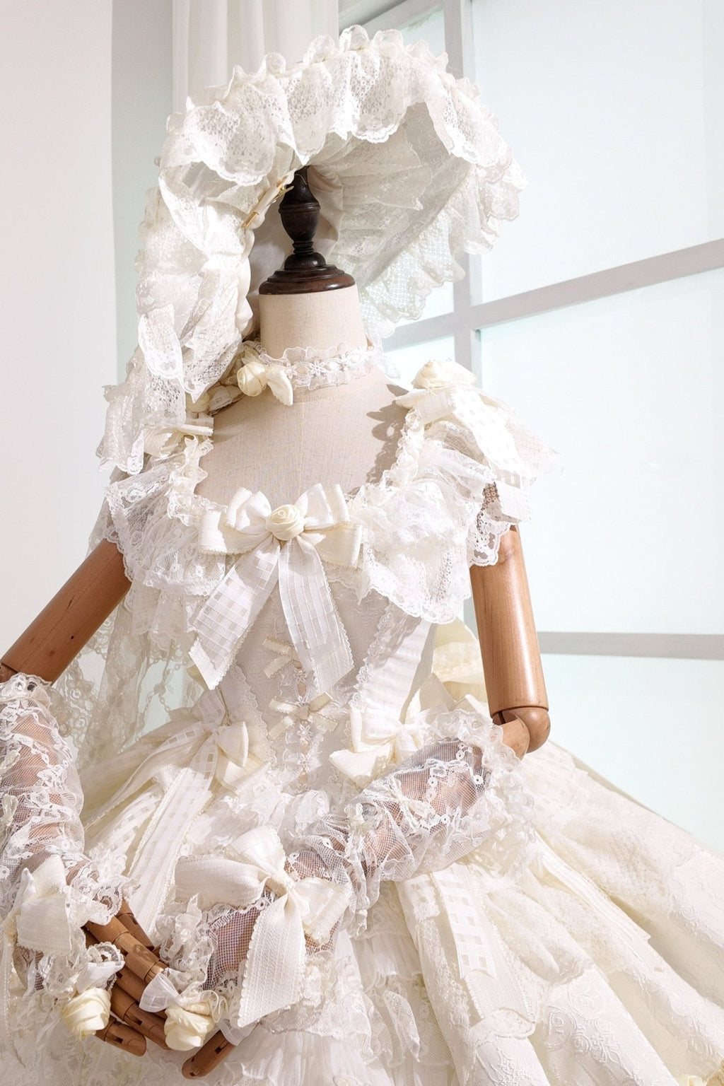 Frosted Starlight Elegant Bridal Sweet Lolita JSK Dress - image 11