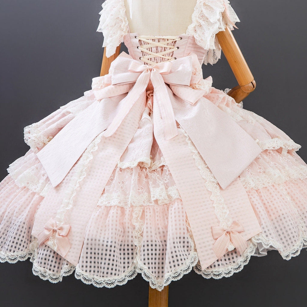 Frosted Starlight Elegant Bridal Sweet Lolita JSK Dress - image 25
