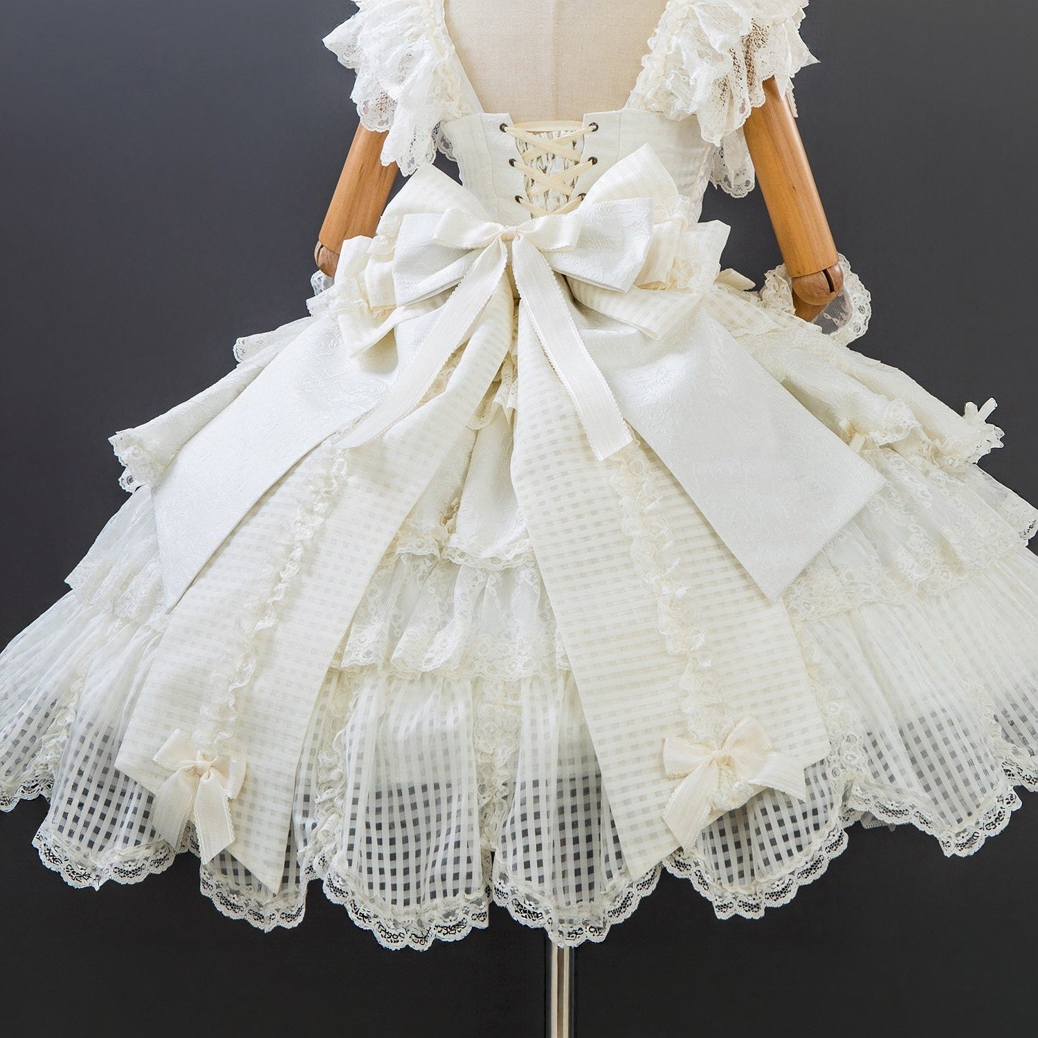 Frosted Starlight Elegant Bridal Sweet Lolita JSK Dress - image 26