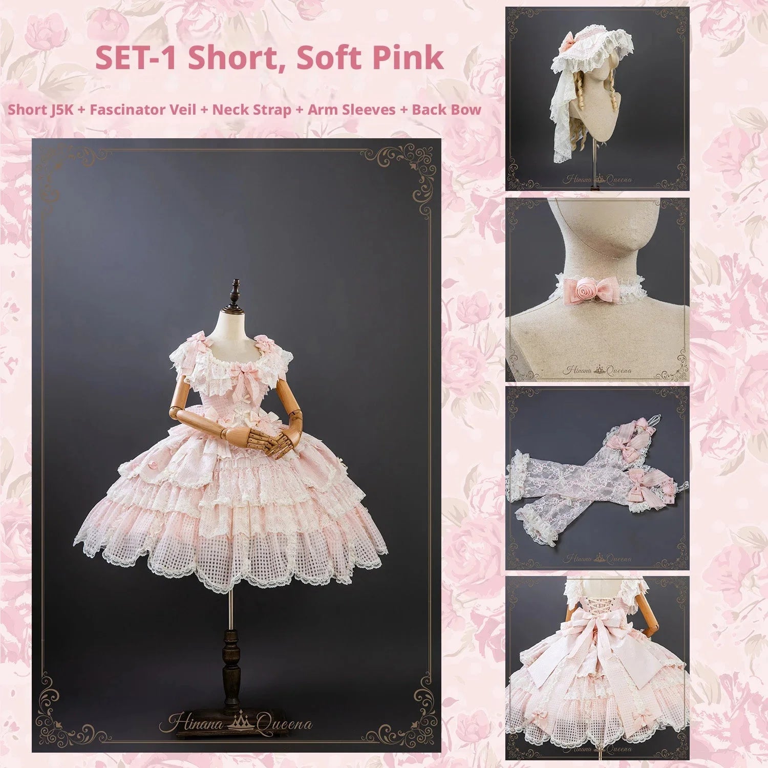 Frosted Starlight Elegant Bridal Sweet Lolita JSK Dress - image 30