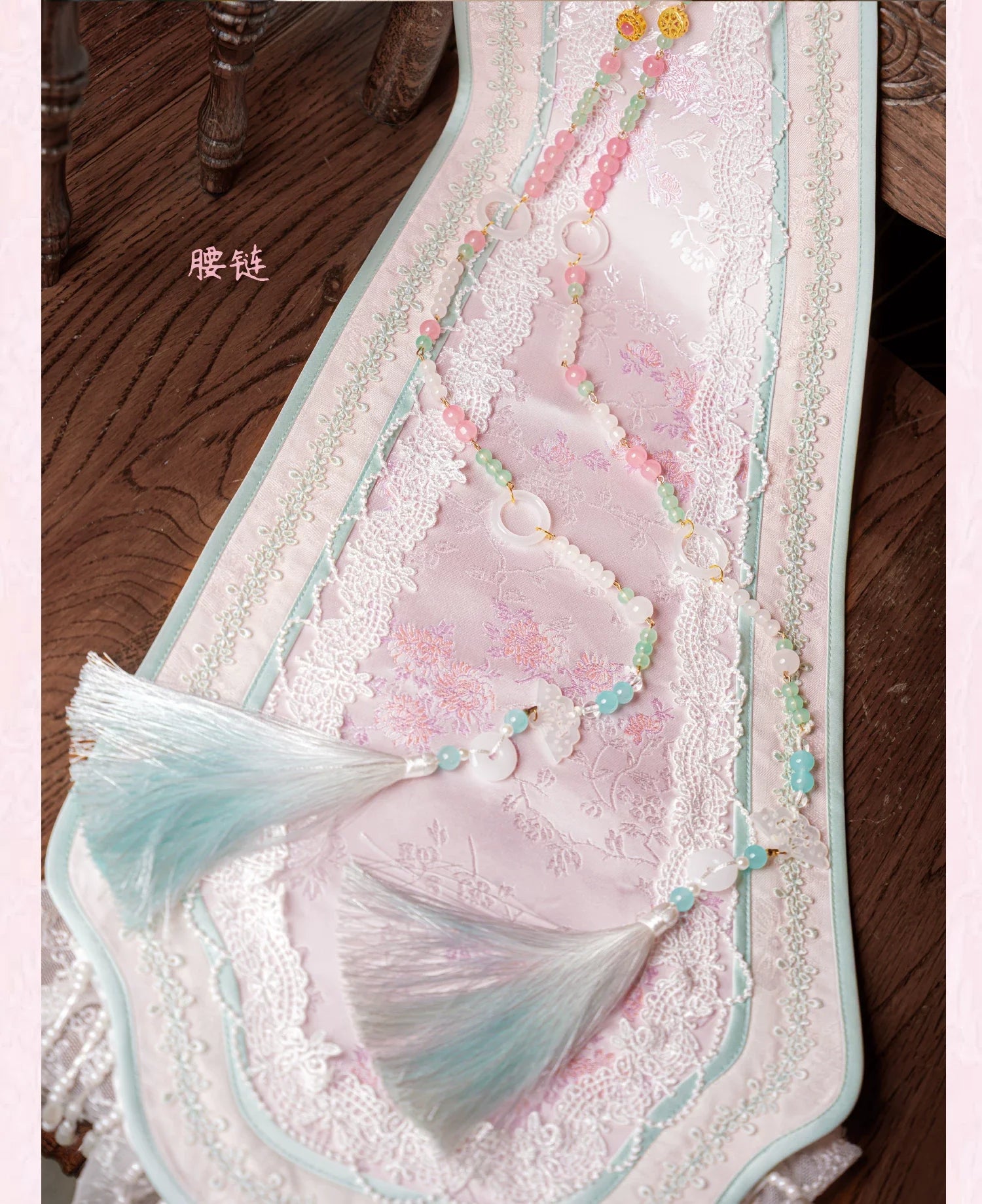 Hibiscus Huadan Pink Long JSK Dress Series and Accessories - image 8