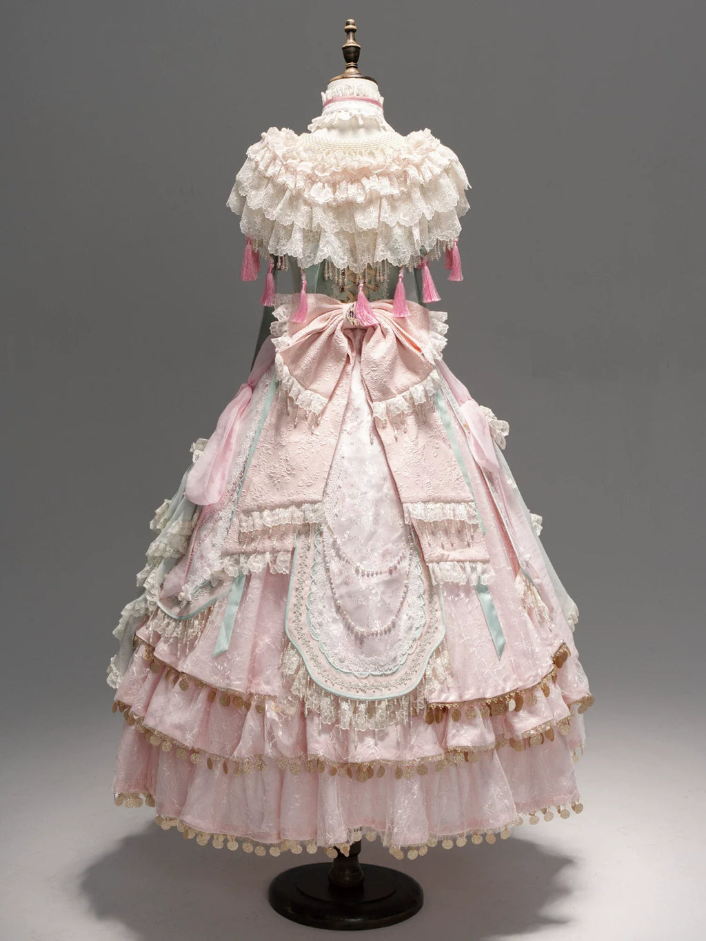 Hibiscus Huadan Pink Long JSK Dress Series and Accessories - image 2