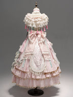 Hibiscus Huadan Pink Long JSK Dress Series and Accessories - image 2