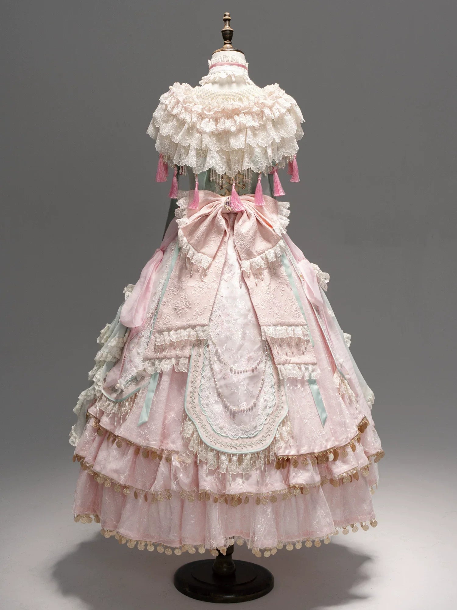 Hibiscus Huadan Pink Long JSK Dress Series and Accessories - image 2