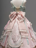 Hibiscus Huadan Pink Long JSK Dress Series and Accessories - image 4