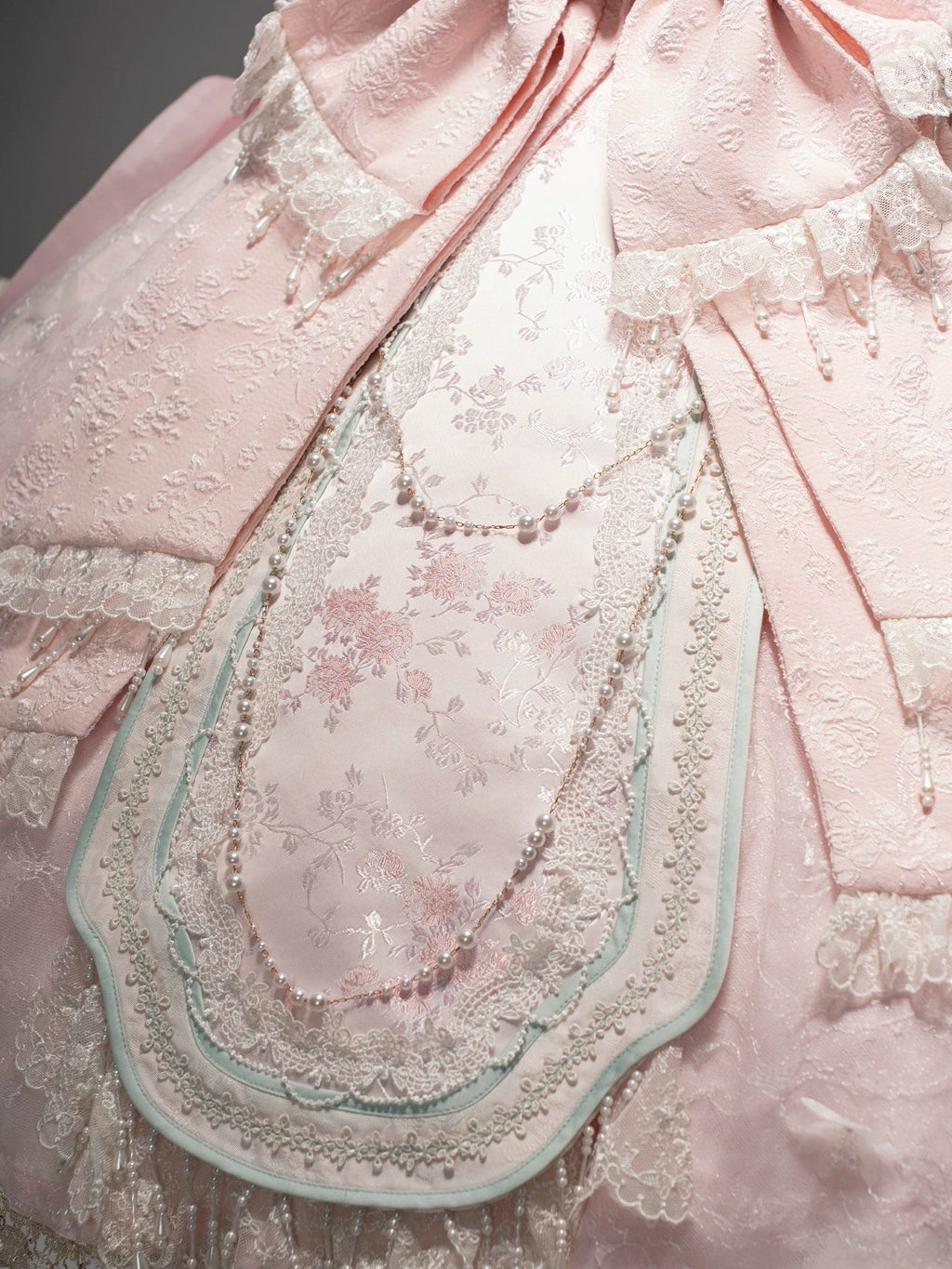 Hibiscus Huadan Pink Long JSK Dress Series and Accessories - image 5