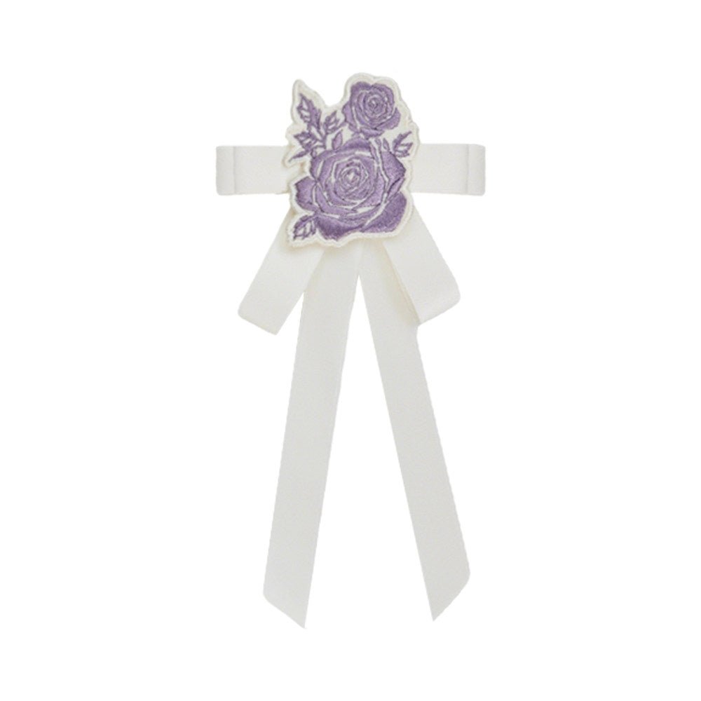 Glaze Floral Realm - Purple Printed Lolita OP and Accessories - image 11
