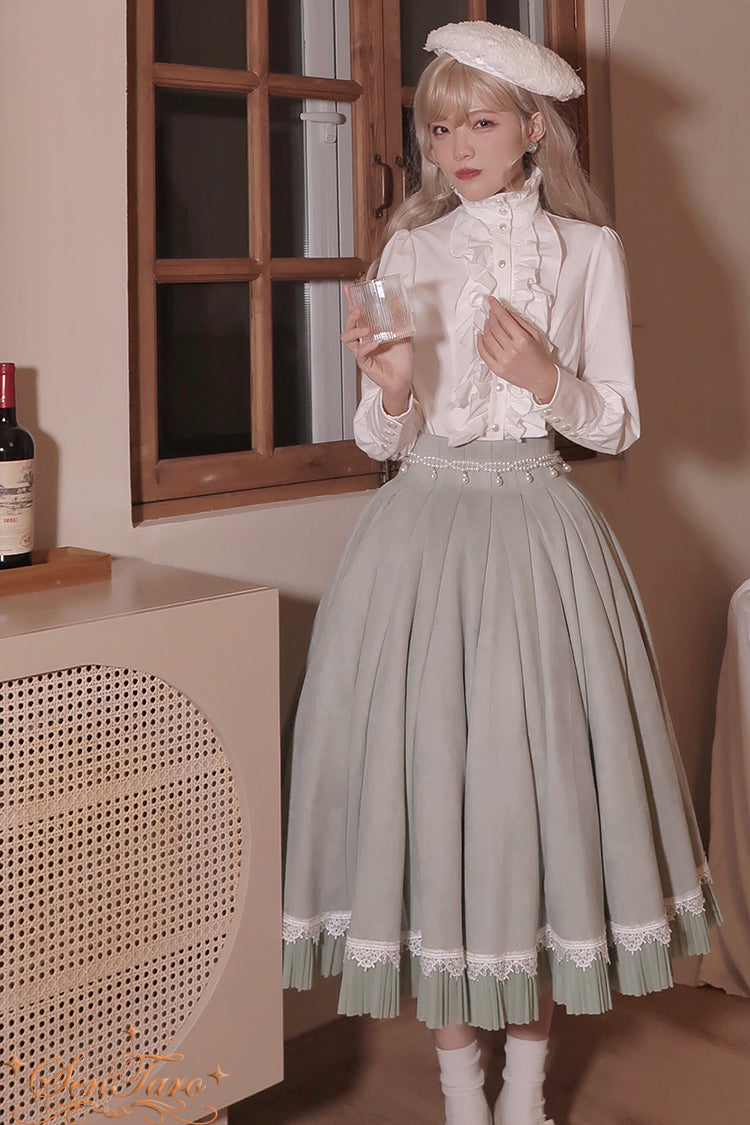 Canneles Elegant Classic High Waist Lolita Skirt - image 1