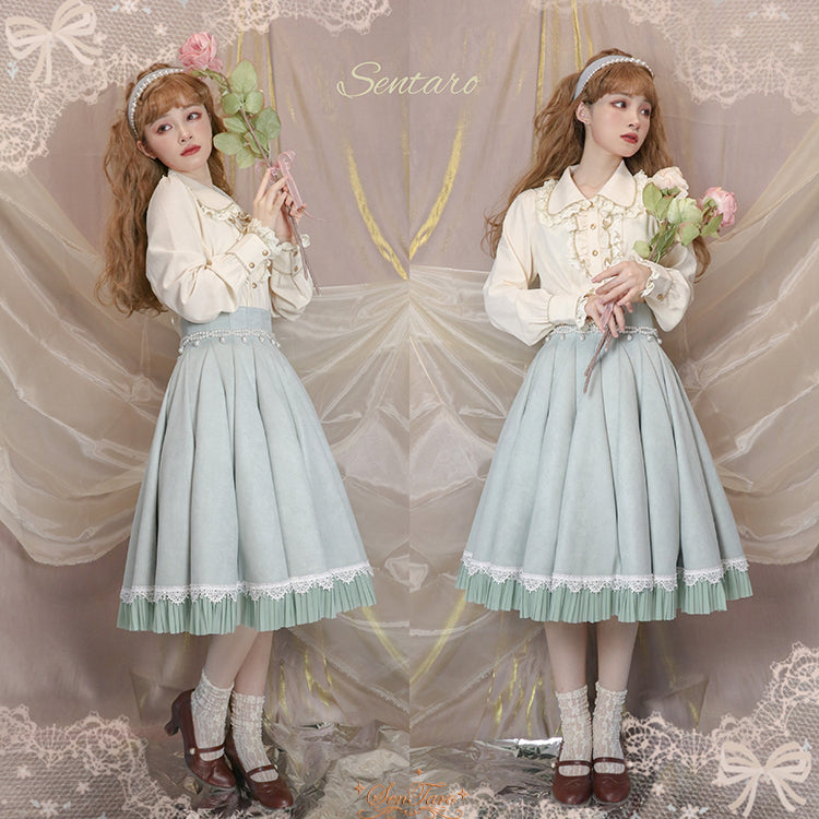 Canneles Elegant Classic High Waist Lolita Skirt - image 7
