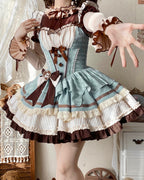 Melty Berry Chocolate Lolita JSK & Headbow Options - image 10