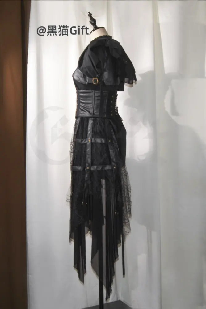 Midnight Black Gothic Ouji Bloomers, Girdle & Shawl - image 5