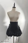 Midnight Black Gothic Ouji Bloomers, Girdle & Shawl - image 15