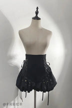 Midnight Black Gothic Ouji Bloomers, Girdle & Shawl - image 15