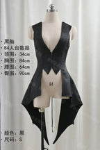 Gothic Bat-Hem Sleeveless Corset Vest - image 14