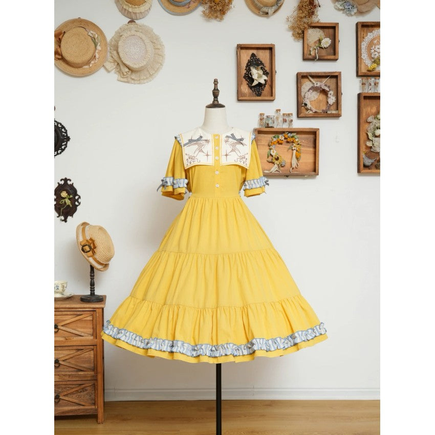 Song of the Canary Classic Lolita OP Dress - image 28