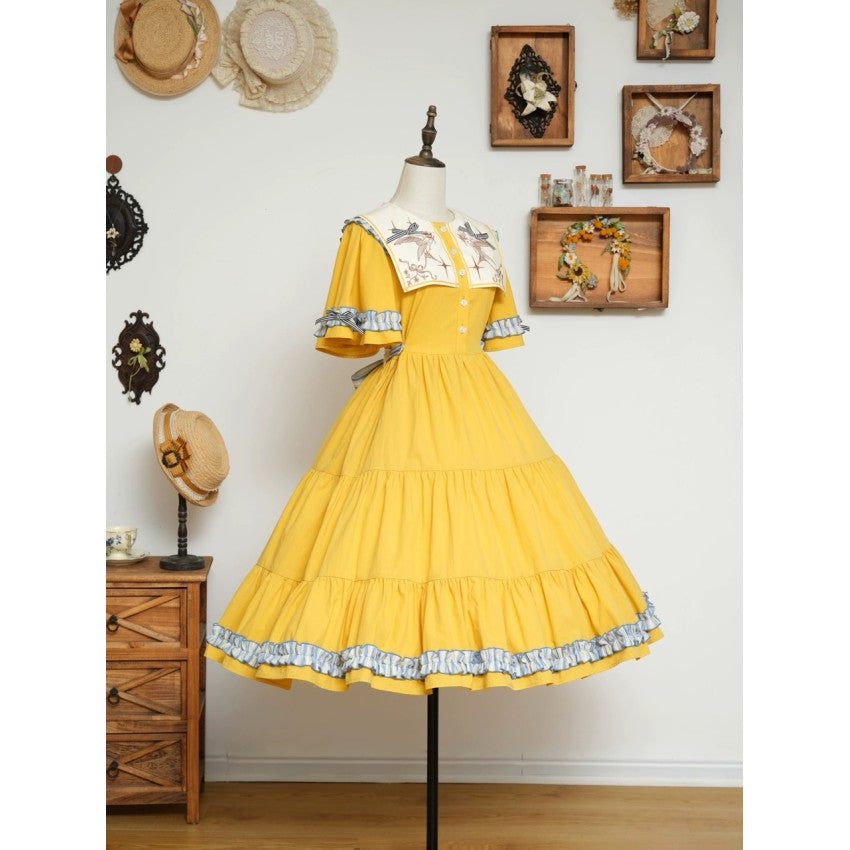 Song of the Canary Classic Lolita OP Dress - image 29