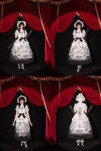 Symbiotic Doll Stand-Collar Natural-Waist Gothic Lolita OP - image 8