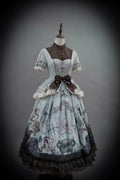Symbiotic Doll Stand-Collar Natural-Waist Gothic Lolita OP - image 11