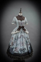 Symbiotic Doll Stand-Collar Natural-Waist Gothic Lolita OP - image 11