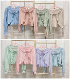 Sweet Lolita Long-Sleeved Cotton Cardigan - image 10