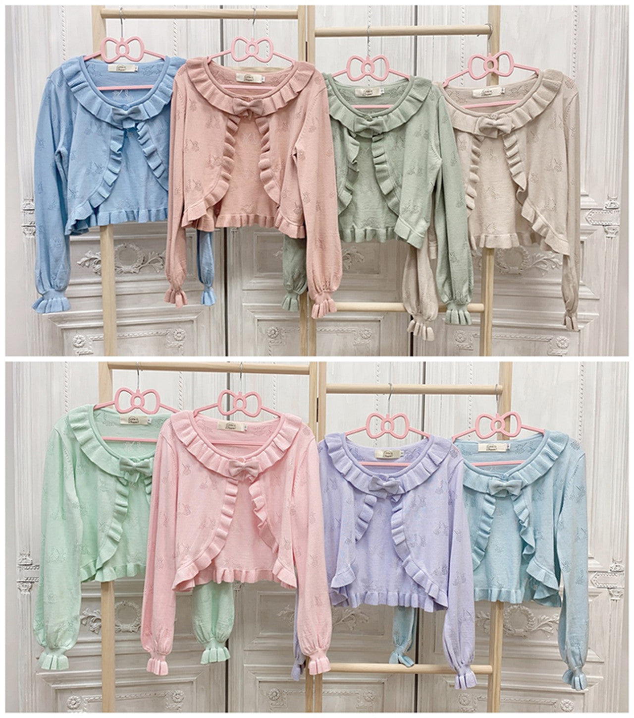 Sweet Lolita Long-Sleeved Cotton Cardigan - image 10