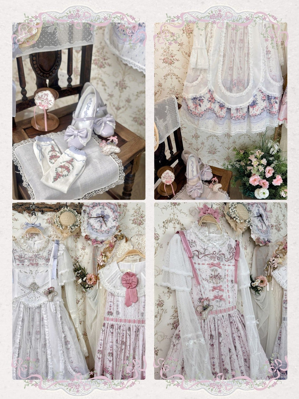 Iris Clock Lolita Flutter-Sleeve OP and Embroidered Lapel JSK Collection - image 23