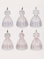 Iris Clock Lolita Flutter-Sleeve OP and Embroidered Lapel JSK Collection - image 5