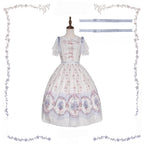 Iris Clock Lolita Flutter-Sleeve OP and Embroidered Lapel JSK Collection - image 3