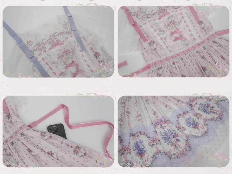 Iris Clock Lolita Flutter-Sleeve OP and Embroidered Lapel JSK Collection - image 20