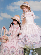 Iris Clock Lolita Flutter-Sleeve OP and Embroidered Lapel JSK Collection - image 2
