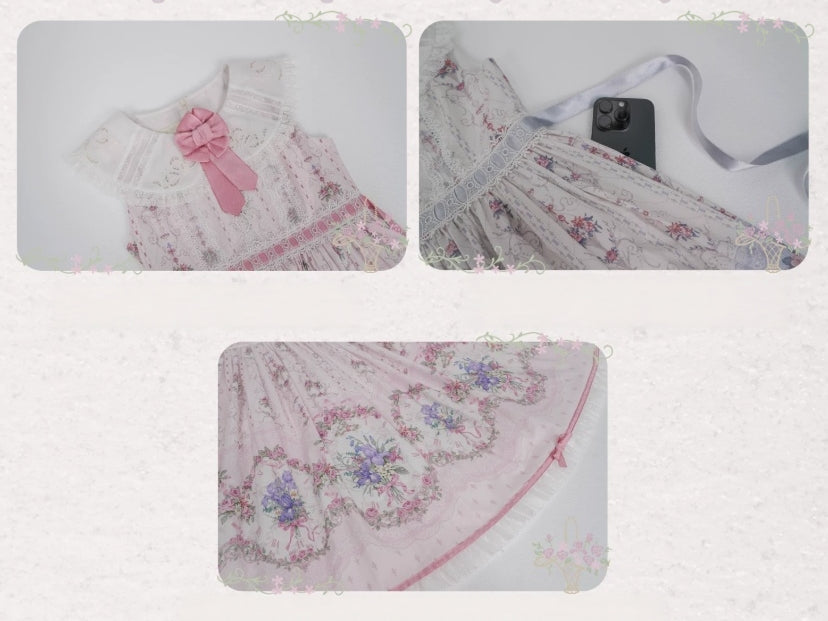 Iris Clock Lolita Flutter-Sleeve OP and Embroidered Lapel JSK Collection - image 21