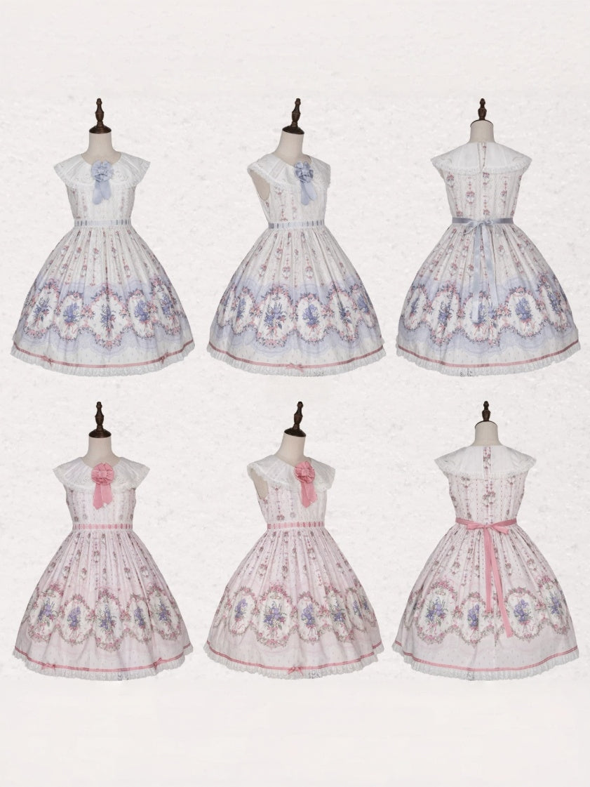 Iris Clock Lolita Flutter-Sleeve OP and Embroidered Lapel JSK Collection - image 18